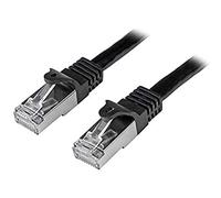 StarTech.com N6SPAT5MBK 5 m Cat6 Patch Cable, Shielded (SFTP) Snagless Gigabit Network Patch Cable, Black Cat 6 Ethernet Patch Lead
