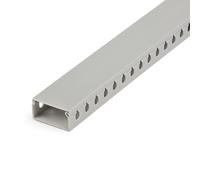 StarTech.com Open Slot Cable Management Raceway with Cover, 2"(50mm)W x 1"(25mm)H - 6.5ft(2m) length - 1/4"(8mm) Slots, PVC Network Cable Hider/Wall Wire Duct, Max 25 Cables, UL Listed