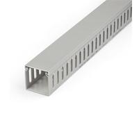StarTech.com Open Slot Cable Management Raceway with Cover 2"(50mm)W x 2"(50mm)H - 6.5ft(2m) length - 1/4"(8mm) Slots PVC Network Cable Hider/Wall Wire Duct Max 80 Cables UL Listed
