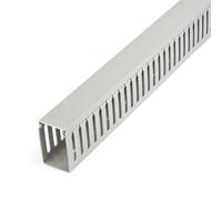 StarTech.com Open Slot Cable Management Raceway with Cover, 2"(50mm)W x 3"(75mm)H - 6.5ft(2m) length - 1/4"(8mm) Slots, PVC Network Cable Hider/Wall Wire Duct, Max 180 Cables, UL Listed