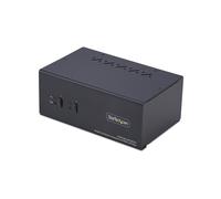StarTech.com 2-Port Dual-Monitor DisplayPort and HDMI KVM Switch, 4K 60Hz, 2-Port USB 5Gbps Hub, 2x USB HID Ports, TAA Compliant