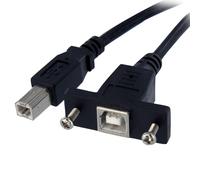 StarTech.com Panel Mount USB Cable B to B - F/M 0.3m