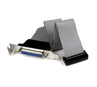 StarTech Low Profile 16in Parallel Port Header Cable Adapter with Bracket - DB25 (F) to IDC26