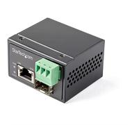 StarTech.com PoE+ Industrial Fiber to Ethernet Media Converter 30W - SFP to RJ45
