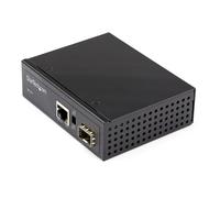 StarTech.com PoE+ Industrial Fiber to Ethernet Media Converter 60W - SFP to RJ45 - Singlemode/Multimode Fiber to Copper Gigabit Ethernet - Compact Size - IP-30/ -40 to +75C