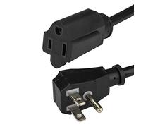 StarTech.com Power Extension Cord - 1.5 ft / 0.5m - Flat - NEMA 5-15P to NEMA 5-15R - Flat Extension Cord - Computer Power Cord (PACF10118IN)