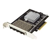 StarTech.com Quad Port 10G SFP+ Network Card - Intel XL710 Open SFP+ Converged Adapter - PCIe 10 Gigabit Ethernet Server NIC - 10GbE Fiber Optic LAN Card - Dell PowerEdge HPE ProLiant