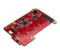 StarTech.com Raspberry Pi Board - USB 2.0 480Mbps - USB to M.2 SATA Converter - USB to SATA Raspberry Pi SSD (PIB2M21),Red