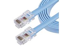 StarTech.com ROLLOVERMM6 Cisco Console Rollover Cable, RJ45 Ethernet, Network Cable, RJ-45 (M) to RJ-45 (M), 6 ft Moulded, Flat, Blue
