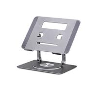 StarTech.com Rotating Laptop Stand 360 Swivel Ergonomic Desk Riser for Computer Elevated Tray w/ Adjustable Tilt Max 11lb/5kg Aluminum Build Portable Design