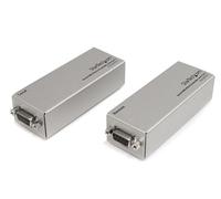 StarTech.com RS232 Serial over Cat5 Extender, 1 km (3300 ft) Range, Plug & Play, No Software, DB9 Serial Extension - TAA