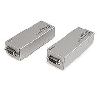 StarTech.com RS232EXTC1GB Serial DB9 RS232 Extender Over Cat 5, Up to 3300 ft (1000 m),Silver