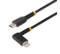 StarTech.com RUSB2CLTMM1MR mobile phone cable Black 1 m USB C Lightning