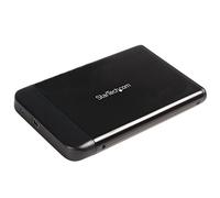 StarTech.com SAT2510BU2 2.5 Inch Black USB 2.0 External Hard Drive Enclosure for SATA HDD
