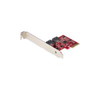 StarTech.com Sata Pcie Card - 2 Port Sata Expansion Card in Red StarTech.com Red