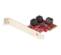 StarTech.com SATA PCIe Card - 6 Port PCIe SATA Expansion Card - 6Gbps - Low/Full Profile - Stacked SATA Connectors - ASM1166 Non-Raid - PCI Express to SATA Converter