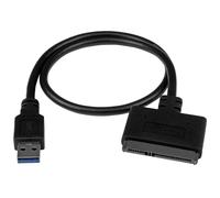 StarTech.com SATA to USB Cable, USB 10Gbps to 2.5in SATA I II III Hard Drive Adapter, External Converter for SSD or HDD Data Transfer