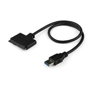 StarTech.com SATA to USB Cable, USB 5Gbps to 2.5in SATA I II III Hard Drive Adapter, External Converter for SSD or HDD Data Transfer