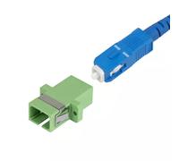 StarTech SC to SC Coupler 10 Pack, OS2 Single Mode SC Fiber Optic Coupler with Flange, SC/APC Simplex Adapter