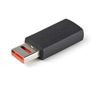 StarTech.com Secure Charging USB Data Blocker Adapter - Male to Female USB-A Charge-Only Adapter - No-Data Charge/Power-Only Adapter for Phone/Tablet - Data Blocking USB Protector Adapter