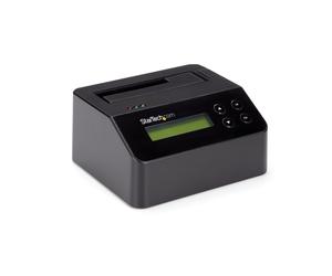 StarTech.com Single Bay Hard Drive Eraser, Standalone HDD/SSD Sanitizer, 4Kn, USB 3.0 to SATA III (6 Gbps), 9 Erase Modes, LCD Display, Secure Erase Hard Disk Sanitizer Dock, DB-9 Printer Port, TAA Co