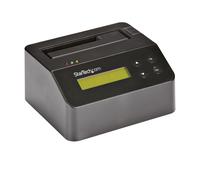 StarTech.com Single Bay Hard Drive Eraser, Standalone HDD/SSD Sanitizer, USB 3.0 to SATA II (3 Gbps), 9 Erase Modes, LCD Display, Secure Erase Hard Disk Sanitizer Dock, DB-9 Printer Port, TAA Complian