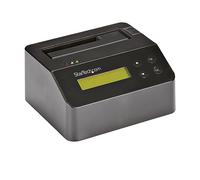 StarTech.com Single Bay Hard Drive Eraser, Standalone HDD/SSD Sanitizer, USB 3.0 to SATA II (3 Gbps), 9 Erase Modes, LCD Display, Secure Erase, Hard Disk Sanitizer, DB-9 Printer Port, TAA (SDOCK1EU3P)