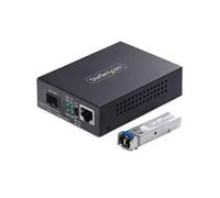 StarTech.com Single-Mode (SM) LC Fiber Media Converter for 10/100/1000 Networks Standalone Gigabit Ethernet to Fiber Converter 20km - TAA