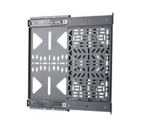 StarTech.com Slide-Out AV Component Storage Panel, Cable Box and Accessories Mounting, 22lb (10kg) Max, Behind-TV Media Wall Mount, Sliding Design for Easy Access