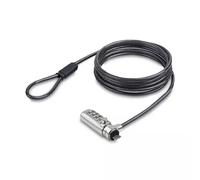 StarTech.com Slim Lock K-Slot Compatible 5ft (1.5m) Locking Cable Anti-Theft Security For Laptop/Notebook Cut-Resistant Steel Cable Combination Lock TAA