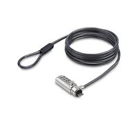 StarTech.com Slim Lock Nano Slot Compatible 6.6ft (2m) Locking Cable Desk Anti-Theft Security For Laptop/Notebook Computer Cut-Resistant Steel Cable 4-Digit Lock