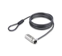 StarTech.com Slim Lock Noble Wedge Slot Compatible 5ft (1.5m) Locking Cable Desk Anti-Theft Security For Laptop/Notebook Cut-Resistant Steel Cable Combo Lock