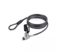 StarTech.com Slim Lock Noble Wedge Slot Compatible 5ft (1.5m) Locking Cable Anti-Theft Security For Laptop/Notebook Cut-Resistant Steel Cable Keyed Lock TAA