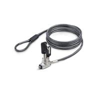 StarTech.com Slim Lock Noble Wedge Slot Compatible 5ft (1.5m) Locking Cable Desk Anti-Theft Security For Laptop/Notebook Cut-Resistant Steel Cable Keyed Lock