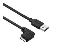 StarTech.com Slim Micro USB 3.0 Cable - M/M - Left-Angle Micro-USB - 0.5m (20in)