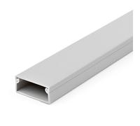 StarTech.com Solid Cable Management Raceway with Cover, 38mm(1-1/2")W x 16mm(5/8")H - 2m(6.5ft) length, Single Channel PVC Network/Power Cord Hider/Wall Wire Duct, Max 30 Cables, UL Listed~Solid Cable