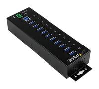 StarTech.com ST1030USBM 10-Port Industrial USB 3.0 Hub - ESD & Sur...