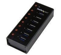 StarTech.com 7-Port USB 3.0 Hub - Desktop or Wall-Mountable Metal Enclosure~7-Port USB 3.0 Hub (5Gbps) - Desktop or Wall-Mountable Metal Enclosure