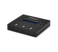 StarTech.com Standalone 1 to 2 USB Thumb Drive Duplicator and Eraser, Multiple USB Flash Drive Copier, System and File and Whole-Drive Copy at 1.5 GB/min, Single and 3-Pass Erase, LCD Display