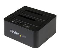 StarTech.com Standalone Hard Drive Duplicator, Dual Bay HDD/SSD Cloner/Copier, USB 3.1 (10Gbps) to SATA III HDD/SSD Docking Station, Hard Disk Duplicator Dock, Hard Drive Cloner