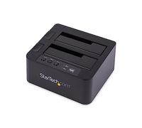StarTech.com Dual Bay Hard Drive Duplicator, Standalone USB 3.0 (5 Gbps) / eSATA to 2.5/3.5" SATA III HDD/SSD Cloner/Copier, Hard Drive Docking Station, Hard Disk Cloner