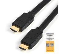 StarTech.com 15ft (5m) Premium Certified HDMI 2.0 Cable with Ethernet - High Speed Ultra HD 4K 60Hz HDMI Cable HDR10 - Long HDMI Cord (Male/Male Connectors) - For UHD Monitors, TVs, Displays