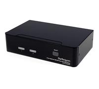 StarTech.com SV231DVIUAHR 2 Port DVI KVM Switch, USB DVI Dual Link, Hot-key and Audio Support, 2560 x 1600 at 60Hz KVM Switch, KVM Video Switch