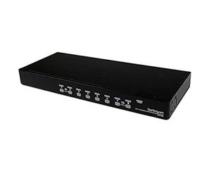 STARTECH.COM SV831DUSBGB 8 Port 1U Rackmount USB PS/2 KVM Switch with OSD