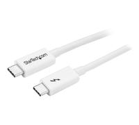 StarTech.com Thunderbolt 3 Cable - 20Gbps - 1m - White - Thunderbolt, USB, and DisplayPort Compatible