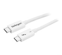 StarTech.com Thunderbolt 3 Cable - 40Gbps - 0.5m - White - Thunderbolt, USB, and DisplayPort Compatible