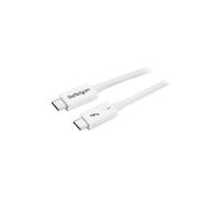 StarTech.com Thunderbolt 3 Cable - 40Gbps - 0.5m - White - Thunderbolt, USB, and DisplayPort Compatible