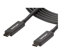 StarTech.com Thunderbolt 3 Cable - 6 ft / 2m - 4K 60Hz - 40Gbps - USB C to USB C Cable - Thunderbolt 3 USB Type C Charger (TBLT3MM2MA)