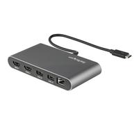 StarTech.com Thunderbolt 3 Mini Dock - Portable Dual Monitor Docking Station w/HDMI 4K 60Hz, 2x USB-A Hub (3.0/2.0), GbE - 11in/28cm Cable - TB3 Multiport Adapter - Mac/Windows