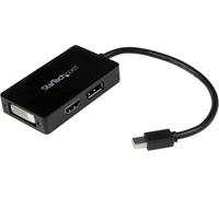 StarTech.com Travel A/V adapter: 3-in-1 Mini DisplayPort to DisplayPort DVI or HDMI converter